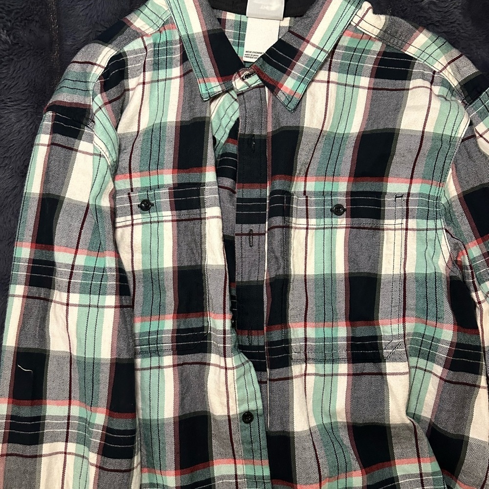 North Face Arroyo Flannel Shirt 100% Cotton Men’s XL Outdoor Hiking - Picture 4 of 6